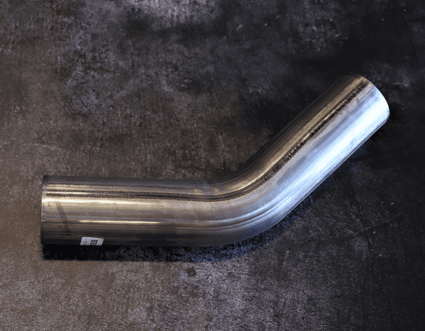 3.5" 45° EXHAUST ELBOW OD-OD (409 STAINLESS STEEL)