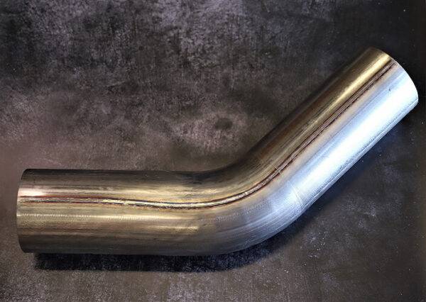 6" 45° EXHAUST ELBOW OD-OD (409 STAINLESS STEEL)